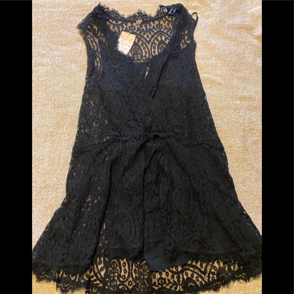 Free People Heart in Two Lace Mini Dress S